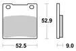 SBS Bromsklossats Sintered 556HS - MC Bromsbelägg - 23-556HS - 1