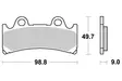 SBS Bromsklossats Sintered 683HS - MC Bromsbelägg - 23-683HS - 1