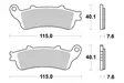 SBS Bromsklossats Sintered 721HS - MC Bromsbelägg - 23-721HS - 1