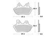 SBS Bromsklossats Sintered 826HS - MC Bromsbelägg - 23-826HS - 1