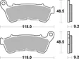 SBS Bromsklossats Sintered 934H.HS - MC Bromsbelägg - 23-934HS - 2