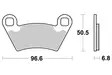 SBS Bromsklossats Sintered Atv 800ATS - MC Bromsbelägg - 23-800ATS - 1