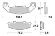 SBS Bromsklossats Sintered Bak 615LS - MC Bromsbelägg - 23-615LS - 1
