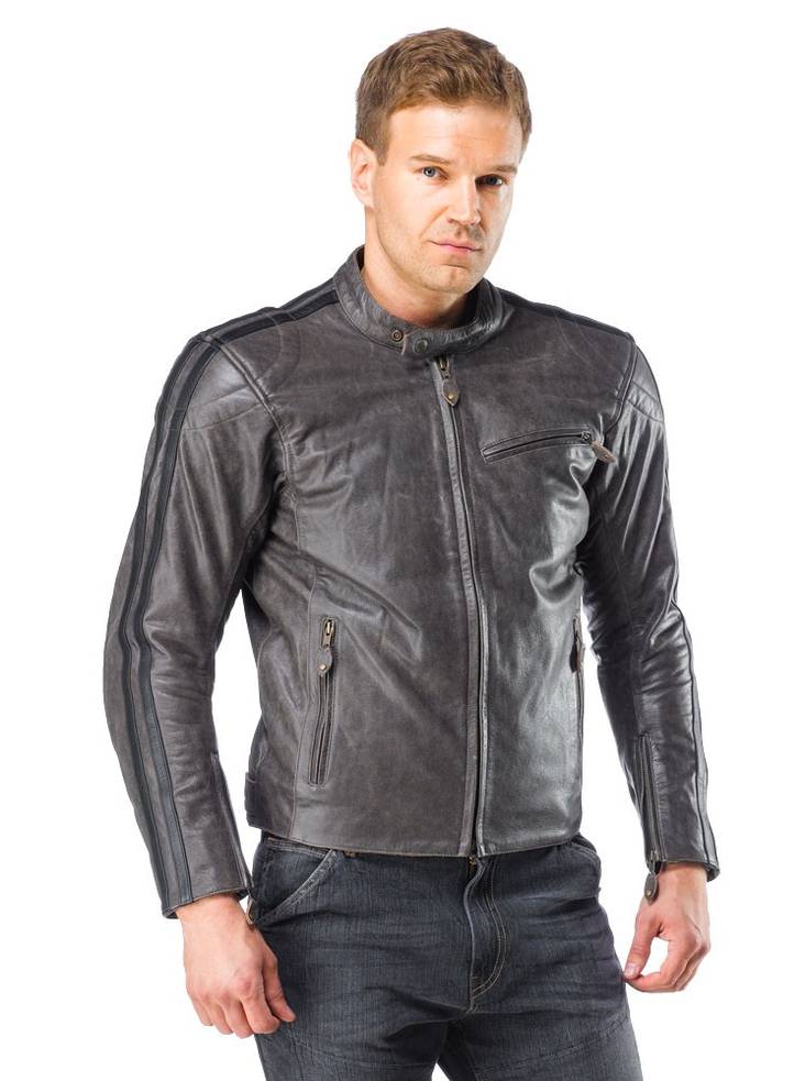 Skinnjacka Sweep Asphalt - MC skinnjackor - LJASP-02-XS - 1