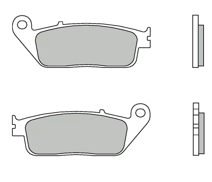 Brembo Bromsbelägg Maxi-Scooter 07074XS - MC Bromsbelägg - 231-07074XS - 2