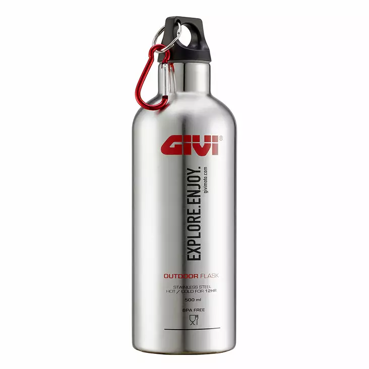 Givi Stainless-steel thermal flask, 500ml - MC Väskhållare - 321-STF500S - 1