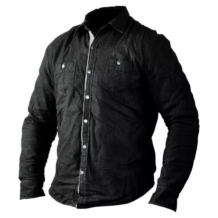 Kevlarskjorta Timeless Officer, svart - MC jackor - 82575-001-S - 1