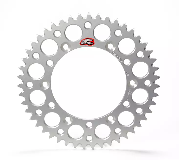 Renthal Bakdrev SX+F 90- HVA 14- 48t GP Silver - Motocross bakdrev - 455-224U-520-48GPS - 1
