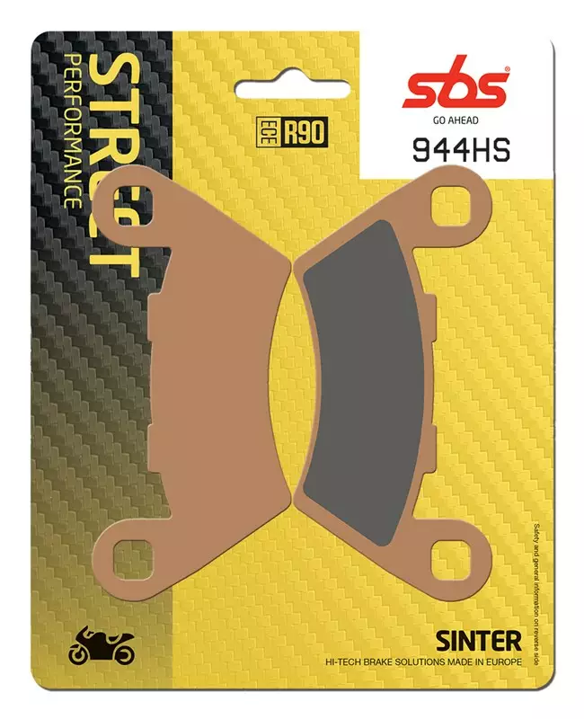 SBS Bromsklossats Sintered 944HS - MC Bromsbelägg - 23-944HS - 1