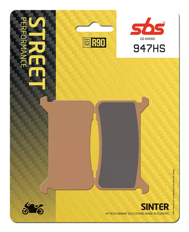 SBS Bromsklossats Sintered 947HS - MC Bromsbelägg - 23-947HS - 1