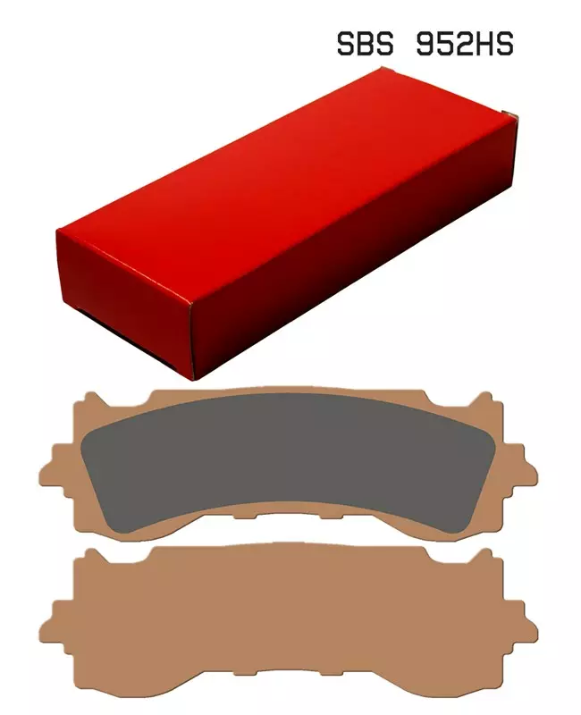 SBS Bromsklossats Sintered 952HS - MC Bromsbelägg - 23-952HS - 1
