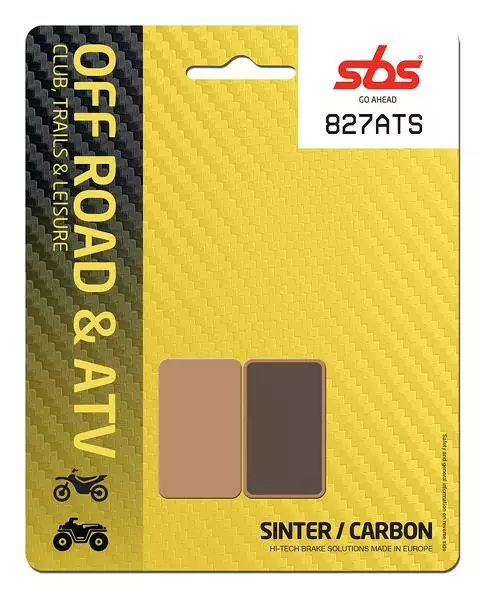 SBS Bromsklossats Sintered Atv 827ATS - MC Bromsbelägg - 23-827ATS - 1