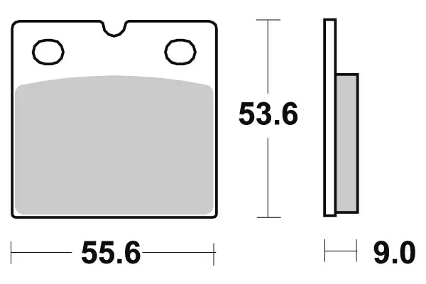 SBS Bromsklossats Sintered Bak 506LS - MC Bromsbelägg - 23-506LS - 1