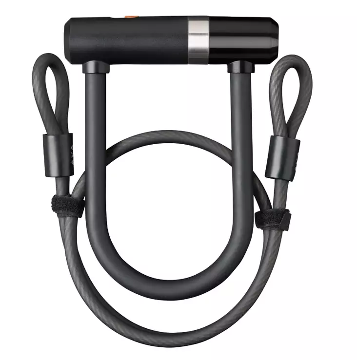 Bygellås AXA Newton mini + 8 x 1000mm wire, svart - Lås och delar - 59502795SS - 1
