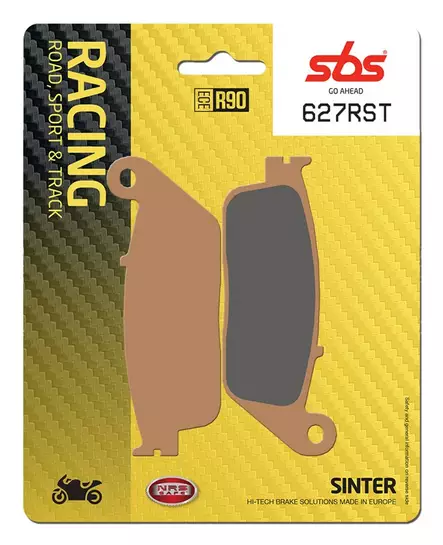 SBS Bromsklossats Racing Sintered 627RST - MC Bromsbelägg - 23-627RST - 1