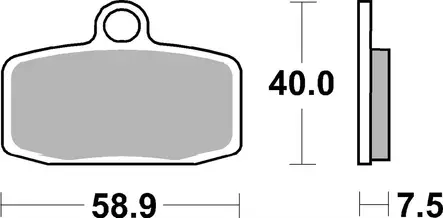 SBS Bromsklossats Racing Sintered 885RST - MC Bromsbelägg - 23-885RST - 2
