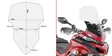 Givi Specific screen, transparent 59 x 43 cm (h x w) Multistrada 1200 (15) - MC Vindrutor - 323-D7406ST - 1