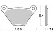 SBS Bromsklossats Carbon Tech 513CT - MC Bromsbelägg - 23-513CT - 1