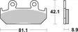 SBS Bromsklossats Racing Sintered 593RST - MC Bromsbelägg - 23-593RST - 2