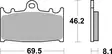 SBS Bromsklossats Racing Sintered 631RST - MC Bromsbelägg - 23-631RST - 2