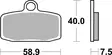 SBS Bromsklossats Racing Sintered 885RST - MC Bromsbelägg - 23-885RST - 2