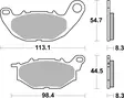 SBS Bromsklossats Racing Sintered 931RST - MC Bromsbelägg - 23-931RST - 2