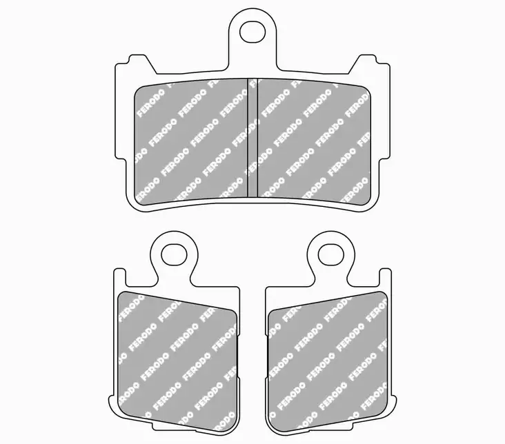 Ferodo brombklossats Sinter Grip: Honda VFR1200F - MC Bromsbelägg - 236-FDB2259ST - 1