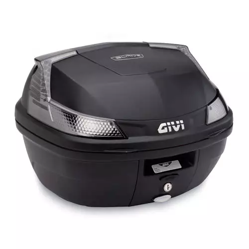 Givi 37 ltr. MONOLOCK® Blade topcase black w white refl, universal fitting kit - MC Bakväskor - 321-B37NT - 1