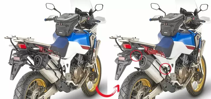 Givi Kit för att inst PLR1161 / PL1161CAM utan toppboxhållare SR1161 CRF1000L - MC Väskhållare - 322-1161KIT - 1