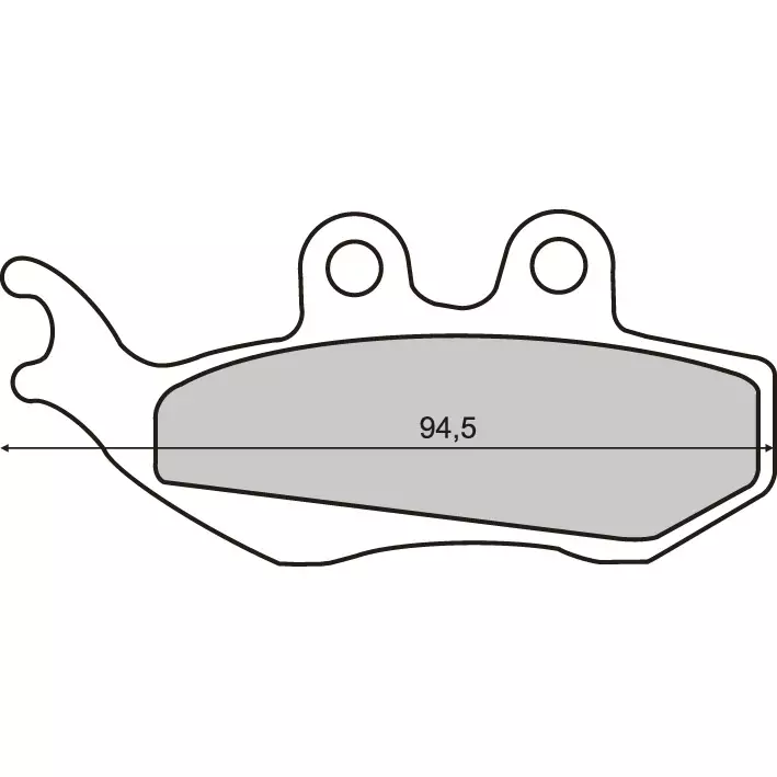 Bromskloss, Fram - Bromsklossar - 23-120-T - 1