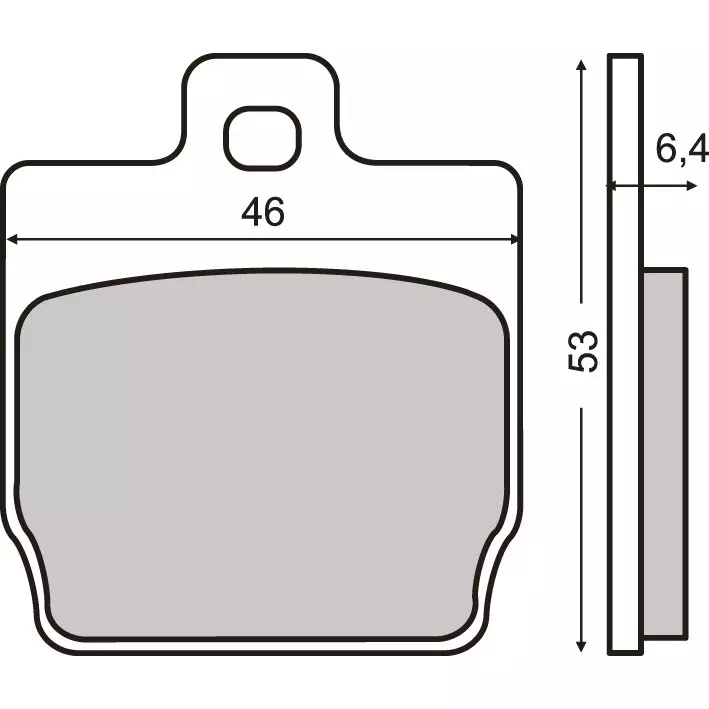 Bromskloss, Fram / Bak - Bromsklossar - 23-145-T - 1