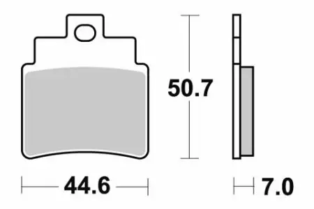 SBS Bromsklossats Carbon Tech 171CT - MC Bromsbelägg - 23-171CT - 1