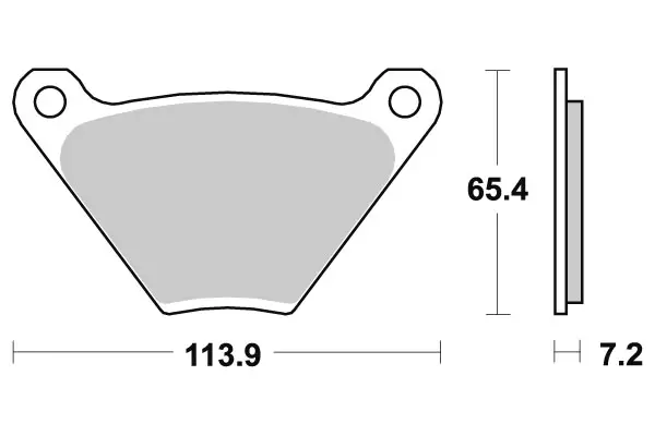 SBS Bromsklossats Carbon Tech 513CT - MC Bromsbelägg - 23-513CT - 1