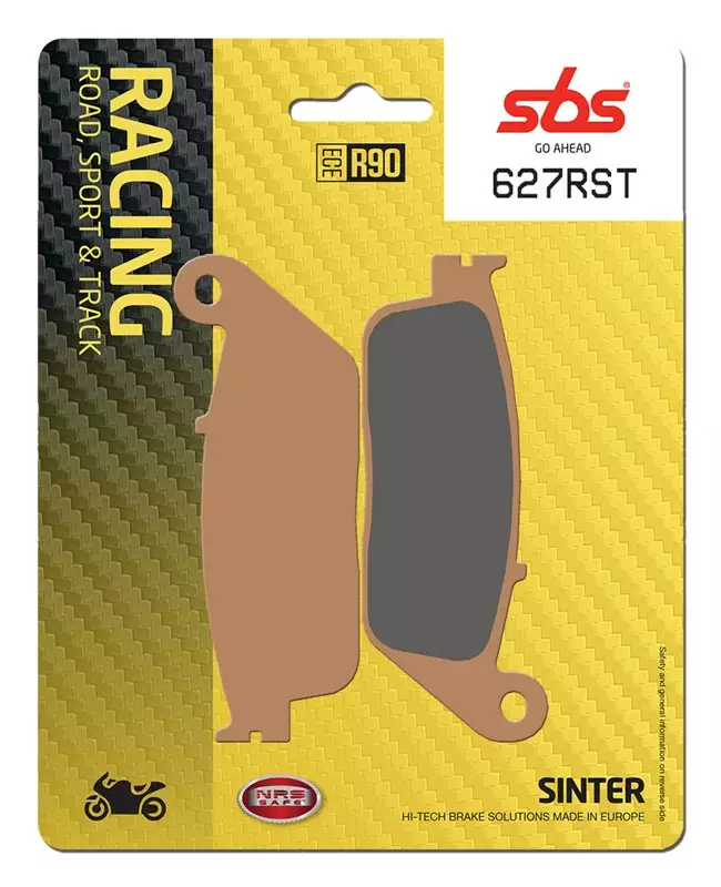 SBS Bromsklossats Racing Sintered 627RST - MC Bromsbelägg - 23-627RST - 1