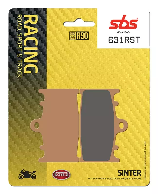 SBS Bromsklossats Racing Sintered 631RST - MC Bromsbelägg - 23-631RST - 1