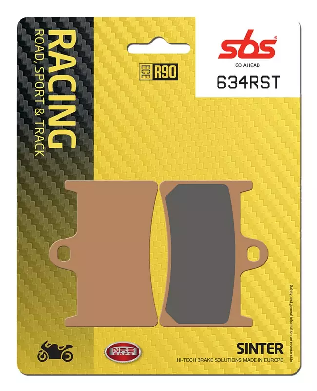 SBS Bromsklossats Racing Sintered 634RST - MC Bromsbelägg - 23-634RST - 1