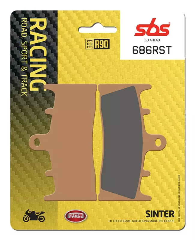 SBS Bromsklossats Racing Sintered 686RST - MC Bromsbelägg - 23-686RST - 1
