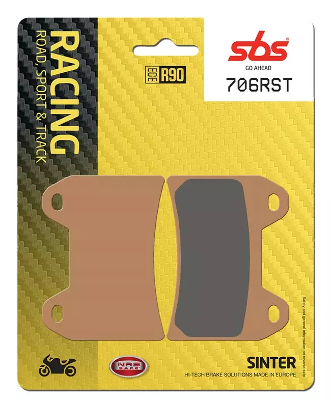 SBS Bromsklossats Racing Sintered 706RST - MC Bromsbelägg - 23-706RST - 1