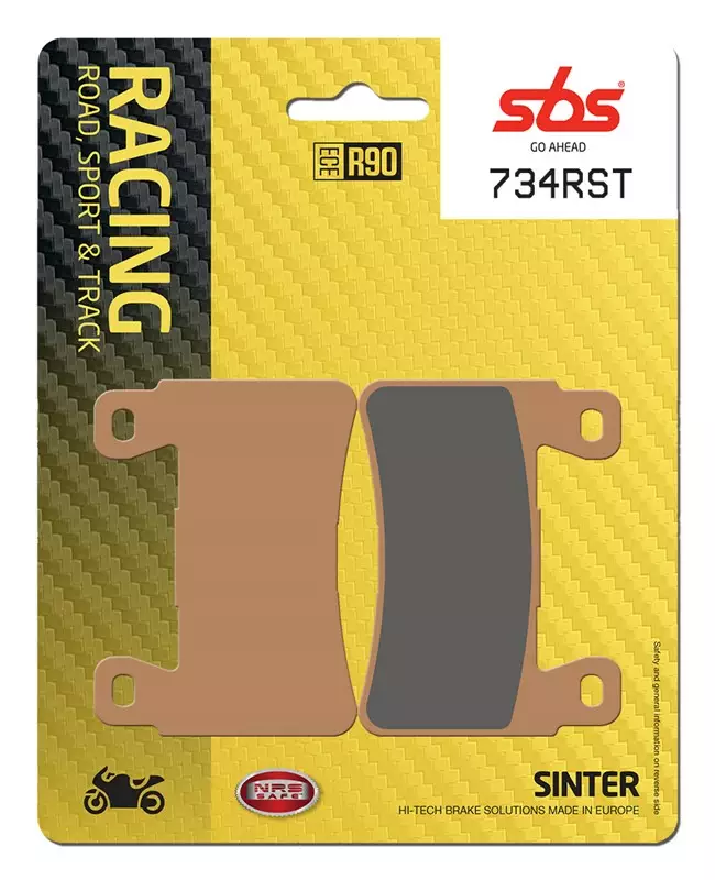 SBS Bromsklossats Racing Sintered 734RST - MC Bromsbelägg - 23-734RST - 1
