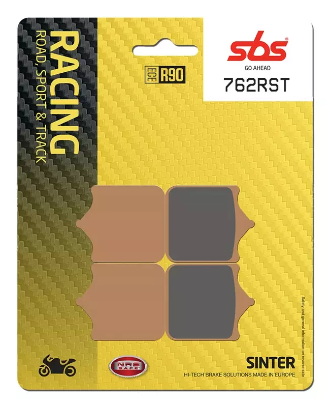 SBS Bromsklossats Racing Sintered 762RST - MC Bromsbelägg - 23-762RST - 1