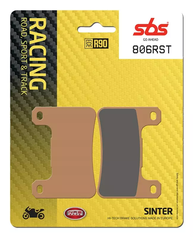 SBS Bromsklossats Racing Sintered 806RST - MC Bromsbelägg - 23-806RST - 1