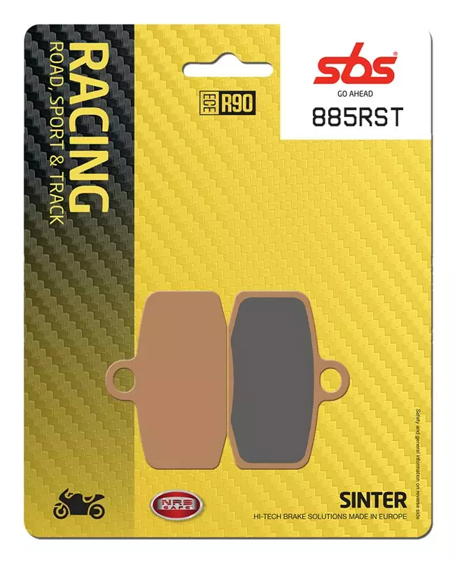 SBS Bromsklossats Racing Sintered 885RST - MC Bromsbelägg - 23-885RST - 1