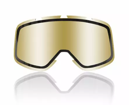Shark double lens for Premium goggles, mirrored gold - MC Glasögon - AC33041PGLDTU - 1