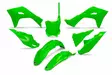 UFO Plastic kit 5-parts Neon-Green KX250F 25-.. KX450F 24-.. - Motocross plastsats - 650-K231-AFLU - 1