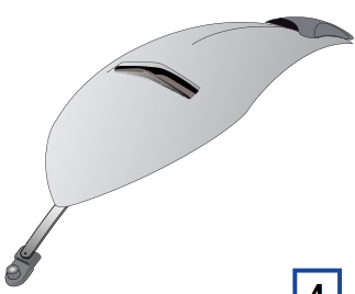 Shark Evoline 3 top ventilation, white - Hjälmtillbehör - VE9160PWHTTU - 1