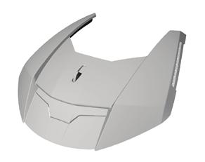 Shark Speed-R top ventilation kit white - Hjälmtillbehör - VE45200PWHUTU - 1