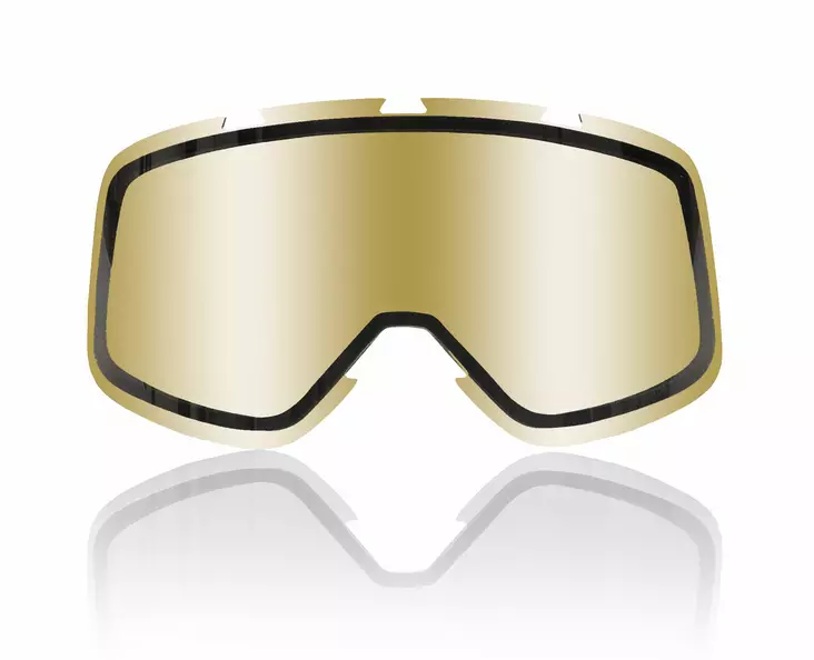 Shark double lens for Premium goggles, mirrored gold - MC Glasögon - AC33041PGLDTU - 1
