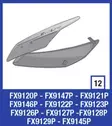 Shark Evoline visor plate shell kit, silver - Hjälm reservdelar - FX9121PSLV - 1