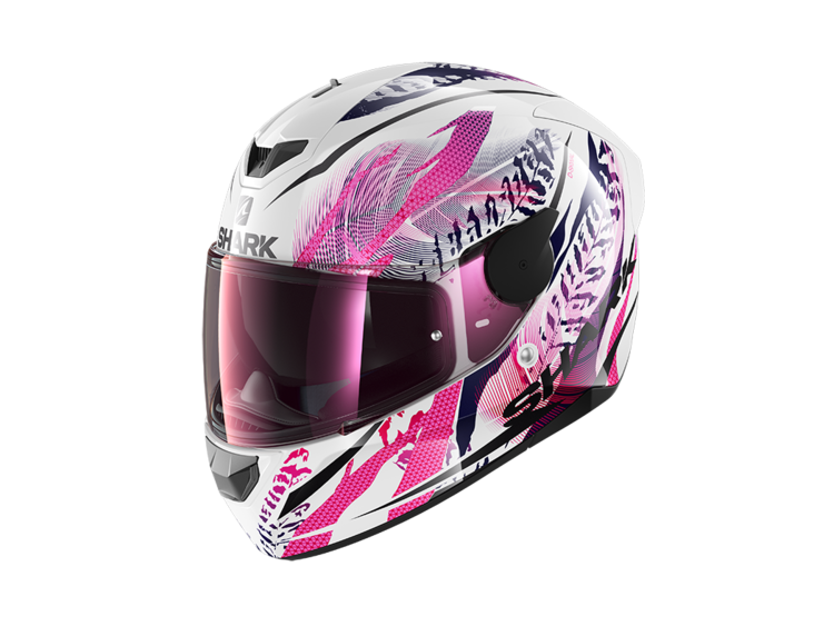 Motorcykelhjälm Shark D-Skwal 2 Shigan, vit/lila - MC integralhjälmar - HE4038EWKV - 2