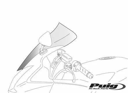 Puig Touring Screen Yamaha Fjr1300 01-05' C/Clear - MC Vindrutor - 33-1281W - 1